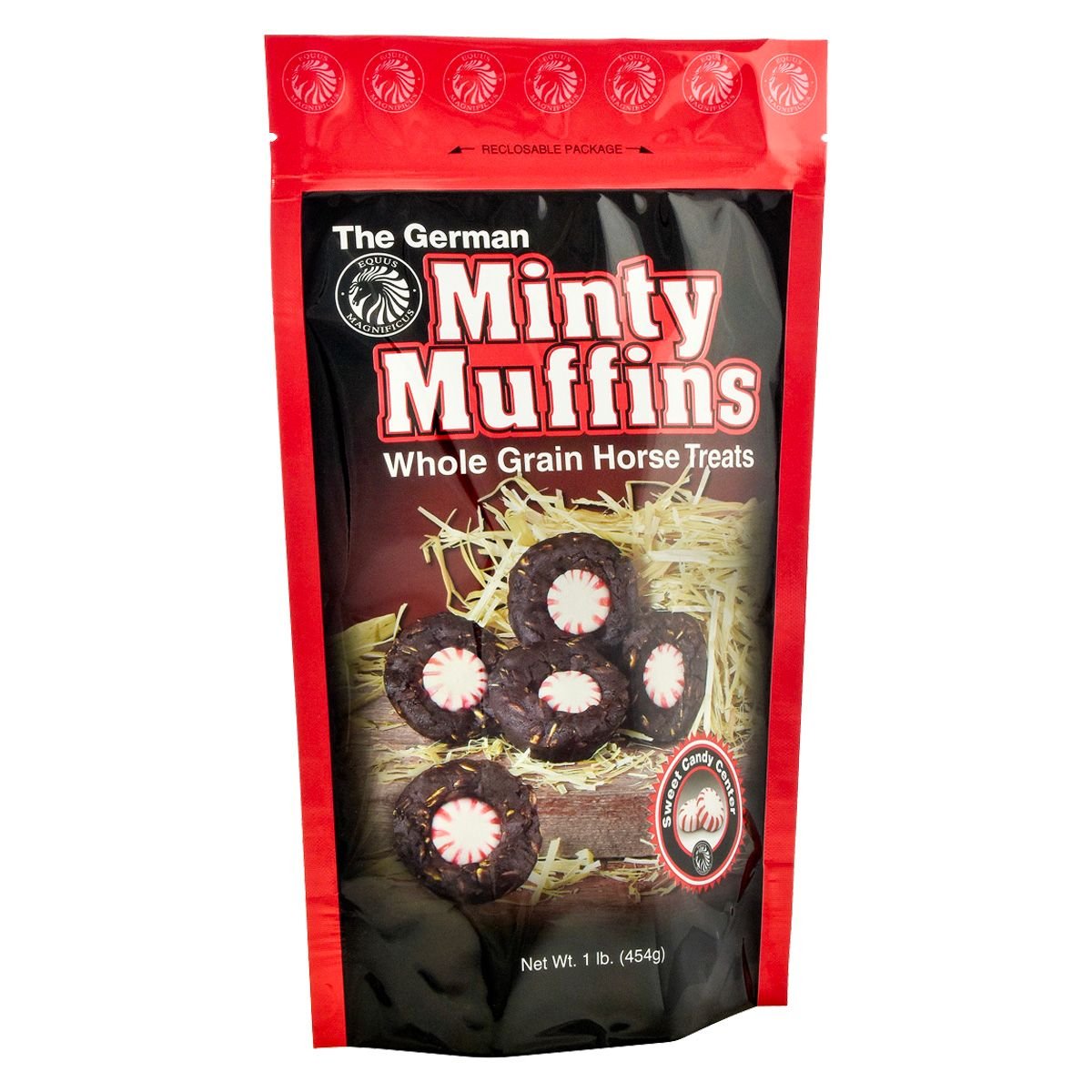 The German Minty Muffins 1lb Horse Treats All-Natural Sweet Mint Molasses Ziplock