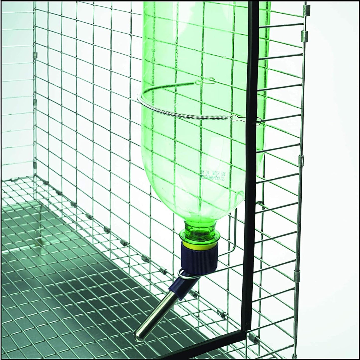 Water Bottle Drinking Fountain Kit Hamsters Rabbits Small Animals Soda Pop Bottle 2PCK