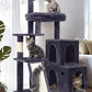 50-Inch Heavy Duty Cat Tree for Large Cats with Scratching Board & Condos