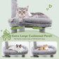 50-Inch Heavy Duty Cat Tree for Large Cats with Scratching Board & Condos