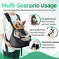 Small Dog Car Seat Booster PU Leather Travel Seat for Dogs up to 7lbs