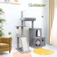 50-Inch Heavy Duty Cat Tree for Large Cats with Scratching Board & Condos