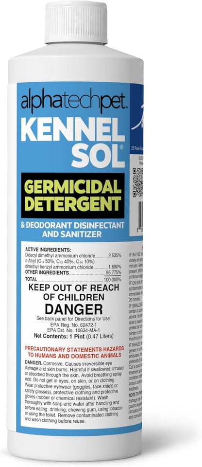 KennelSol Dog Crate Cleaner & Disinfectant | EPA-Registered Parvo Cleaner 16 oz