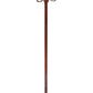 26 Inch Height Glass Birdbath Birdfeeder with Metal Stake Garden Outdoor Green