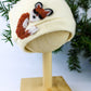 Sleeping Fox Cashmere Hat - Newborn