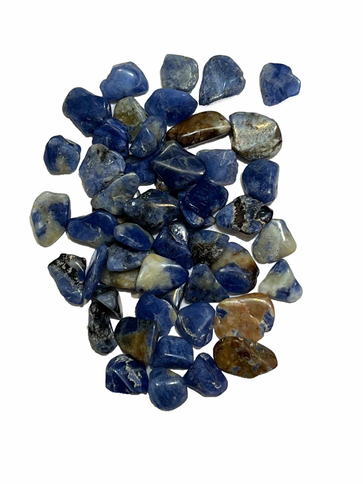 Chips de sodalita pulidos (mini 0.25")