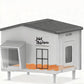 Elevated Insulated Heated Cat House with Escape Door, Standard