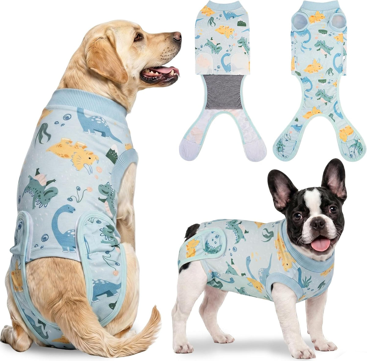 Female Dog Recovery Onesie Suit After Spay – 3 Patterns, S–2XL