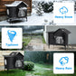 Heated Outdoor Cat House with Escape Door & Warming Pad – Medium & Large