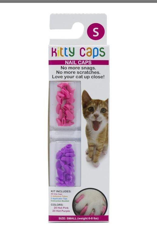 Nail Caps for Cats -Stop scratching kit 4 sizes to choose from