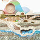 Hamster House Hideout Ladder Wooden Small Pet Hut Gerbil Mouse Tunnel Toy