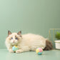 Handmade Cat Hair Ball Plush Cotton Ball To Relieve Boredom Self Training Interactive Toys For Grinding Pet Teeth