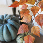 26" Faux Birch Leaf Stem Red / Orange / Yellow