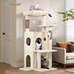 50-Inch Cat Tree for Large Cats with Scratching Post & Condos