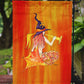 Mermaid in Witches Hat Halloween Garden Flag – Decorative Outdoor Yard Flag