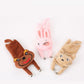 Cute Cat Rabbit Red Panda Mint Plush Toy With Bell