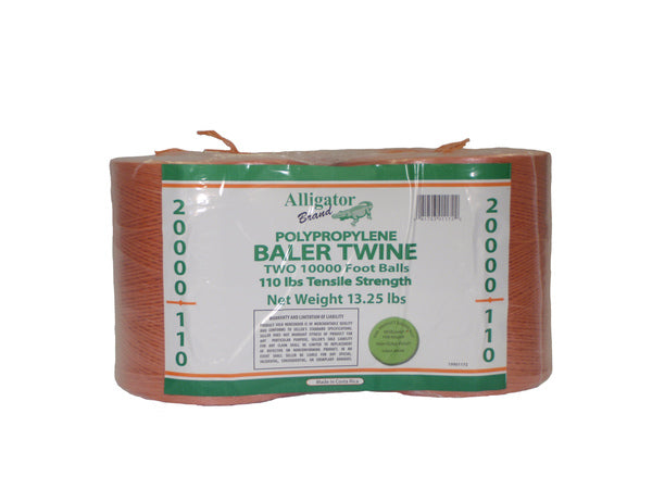 Alligator Brand 20,000 FT Orange Poly Baler Twine Perfect Outdoors Farming