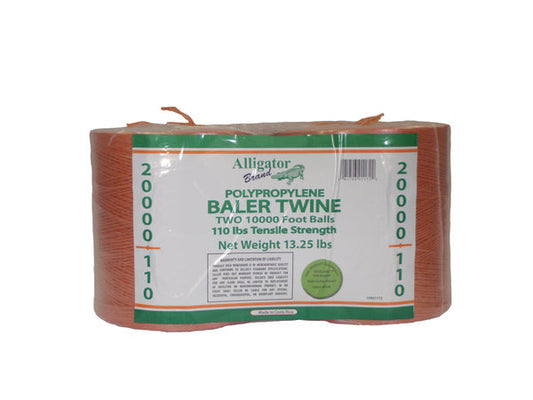 Alligator Brand 20,000 FT Orange Poly Baler Twine Perfect Outdoors Farming