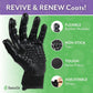 HandsOn Pet Grooming Gloves Gentle Brush for Cats Dogs Horses Black Large Size