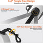 Retractable Dog Leash 16FT LED Light Heavy Duty Tangle Free