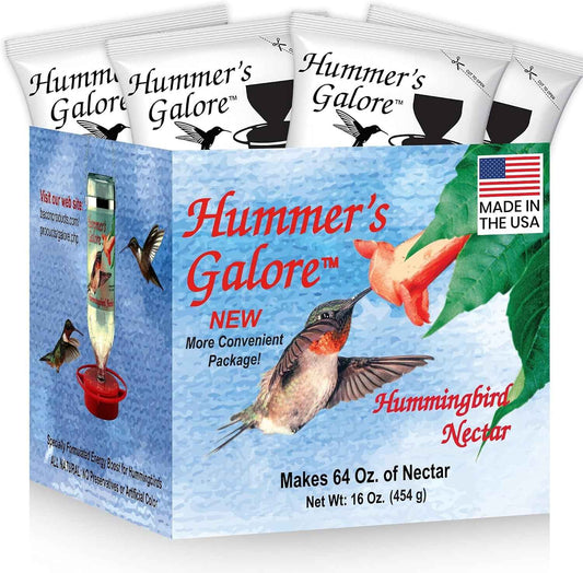 Hummer’s Galore Hummingbird Nectar Mix – Makes 64 oz
