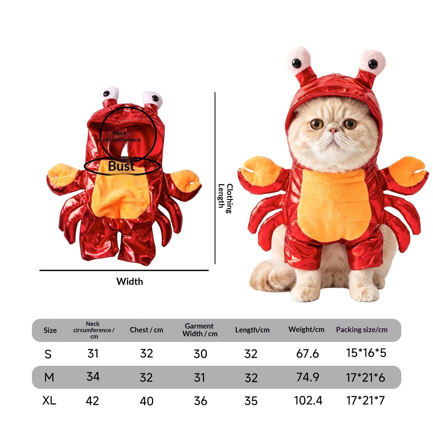 Pet Costume Cat Transformation Funny Holiday Dress-Up Outfit