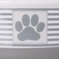 Paw & Patch Ceramic Pet Collection, Medium Set, 6X2", Gray, 2 Piece