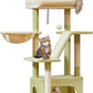 38-Inch Cat Tree for Indoor Cats | Kitten Tower with Condo, Hammock & Perch