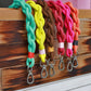Dog Handmade Woven Leash Polyester Fiber Yellow