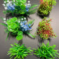 PREMIUM Small Artificial Aquarium Plants - Set of 6 - Various