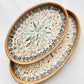 Japanese Rattan Shell Tray For Household Tea