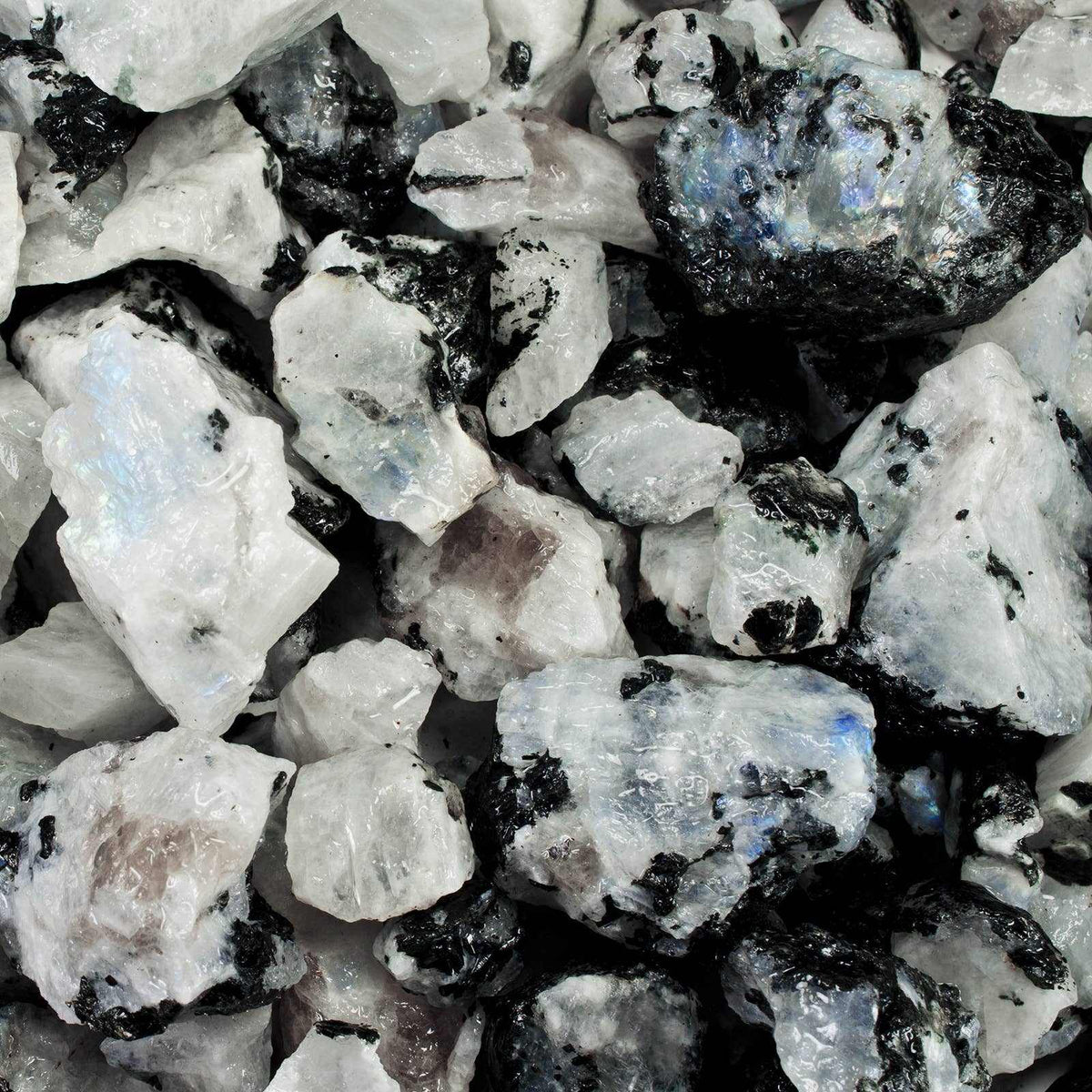 Piedra lunar arcoíris en bruto – Piedra en bruto de grado A+ de la India