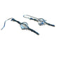 Limited Edition Herkimer Swirl Dangle Bertoni Earrings - Sterling Silver