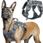 No Pull Tactical Dog Harness Molle Vest Adjustable Medium Large Dogs