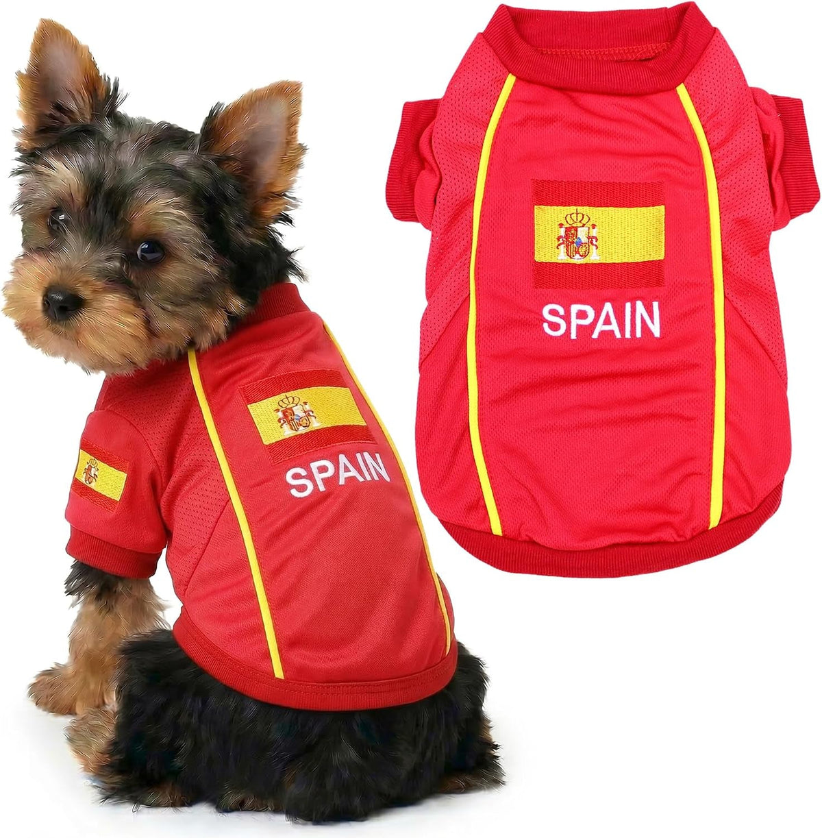 Parisian Pet Breathable Mesh Soccer Jersey for Dogs, XS–5XL