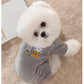 Autumn And Winter Warm Cartoon Dog Four-legged Coat, Bear Towing Fleece Coat, Cat Small Dog Bichon Frise Pet Dog Clothes