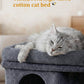 Cat Tree for Large Cats 24in Tower with Perch Condos Scratching Post