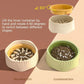 Unique Detachable Cats Bowl Slows Down Feeding For Better Health Prevent Obesity 2 In 1 Dish Lovely Bowl