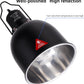 DXOPHIEX Reptile Heat Lamp Fixture Deep Dome Basking Light 5 Options