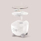 PIXI Stainless Steel Cat Water Fountain 2L Triple Filter Quiet Pump