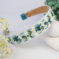 Blue Clematis Floral Headband