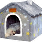 Indoor Dog House Bed Memory Foam Foldable Washable Small Medium Large