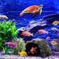Reptile Rock Hide Cave Natural Resin Habitat for Lizards Turtles Fish