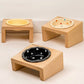 Beech Pet Heightened Bowl Rack Ceramic Neck Protector