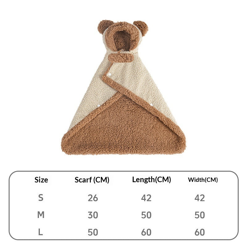 Pet Blanket, Dog Clothing, Winter Wear For Small And Medium-sized Dogs