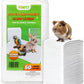 Guinea Pig Cage Liners Disposable 50 Pack Absorbent Small Pet Pads 14x18