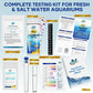 Aquarium Test Strips 11 in 1 Water Test Kit 950 Tests Ammonia pH Fish Tank