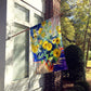 Sunflowers by Roy Avis Flag Canvas House Size ARA0063CHF