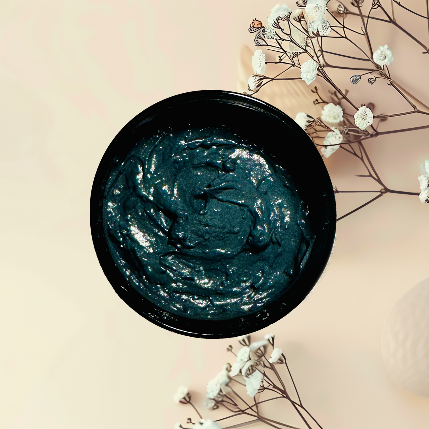 Activated Charcoal Natural Clay Mask Sea Moss Gel Vitamin E Avocado Oil | 4 oz