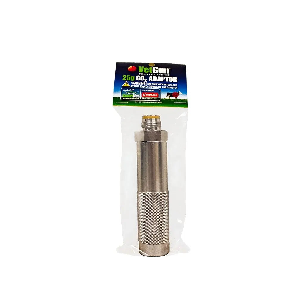 AgriLabs CO2 Adapter VetGun Cartridge Compatibility 25 gm